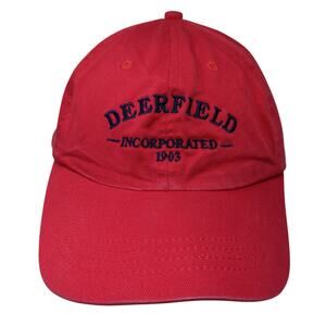 Deer Field Incorporated 1903 Slideback Baseball Cap Red One Size Daystone